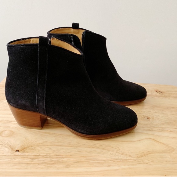 Sezane Shoes - Sezane Black Suede Massa Ankle Boots Size 7